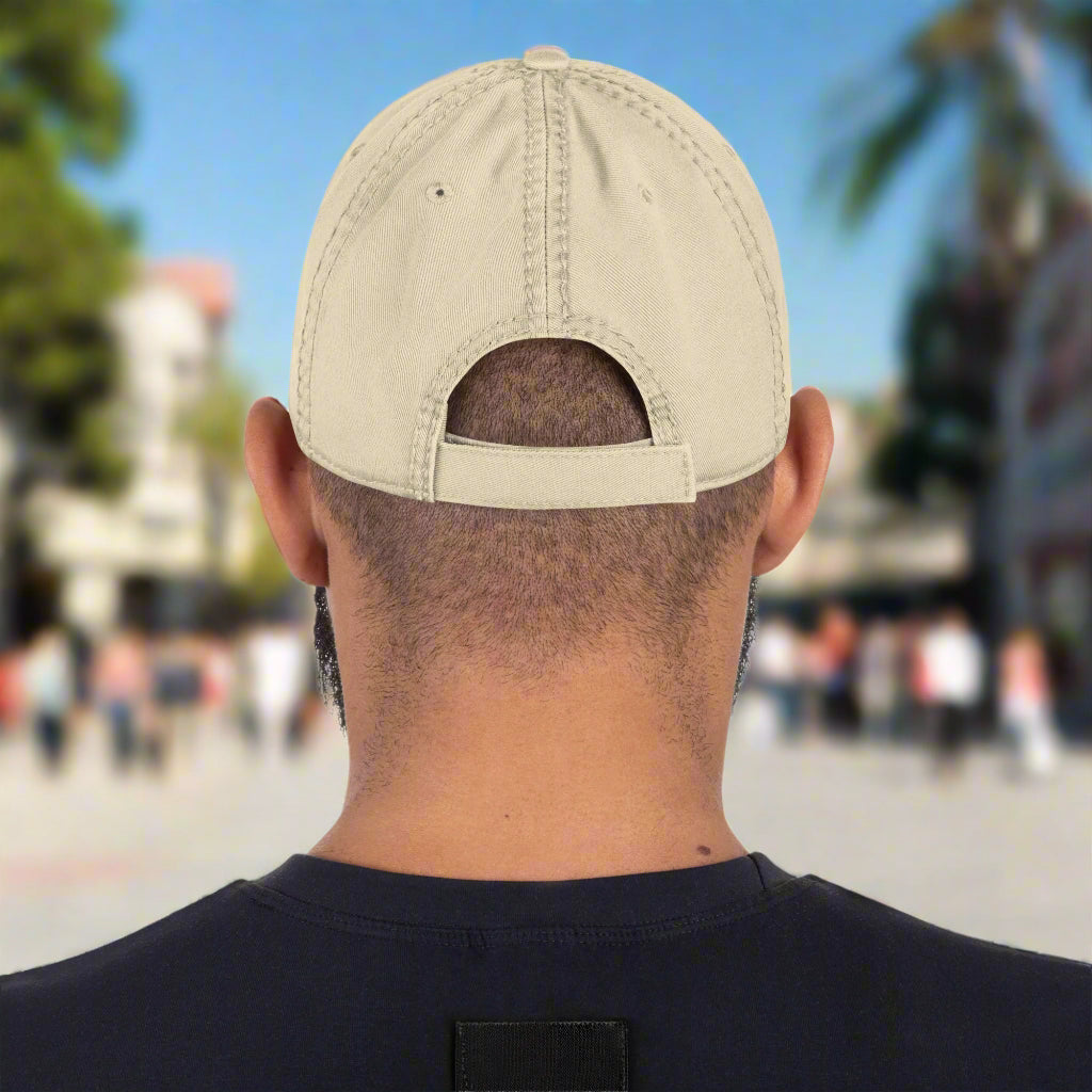 Stand For Freedom patriotic dad hat back view - adjustable conservative cap
